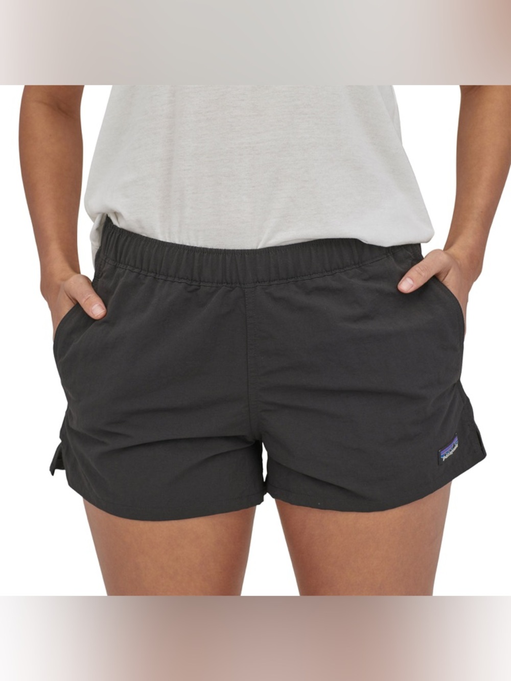 Patagonia Women's Black barely baggies shorts